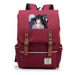 Naruto Printed Teenage Student Backpack, Casual Belt Buckle, Classic Backpack