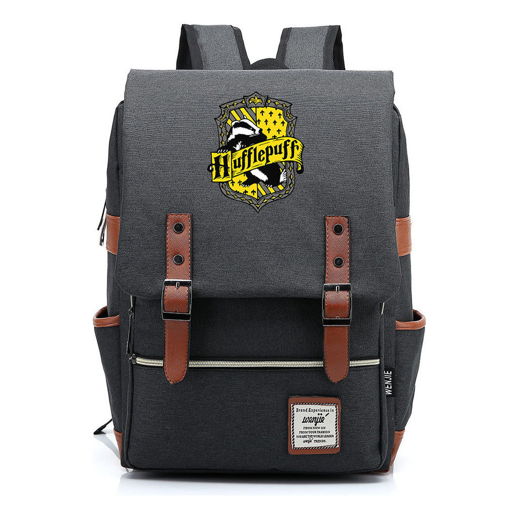 School Of Witchcraft And Wizardry Printed Teenage Student Backpack For Men And Women With Casual Belt Buckle Classic Backpack  43*29*13.5cm