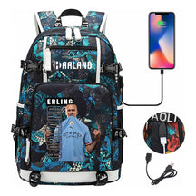 Basketball Star Harland Printed Youth Student Backpack With Large Capacity Leisure Travel Backpack
