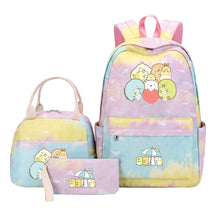 Corner Biology Student School Bag Lunch Bag Three Piece Set Backpack Set