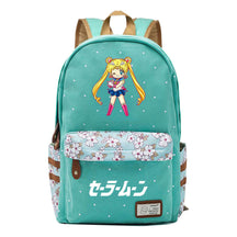 Anime Beauty Girl Warrior Student School Bag Fragmented Flower Boy's And Girl's Leisure Backpack