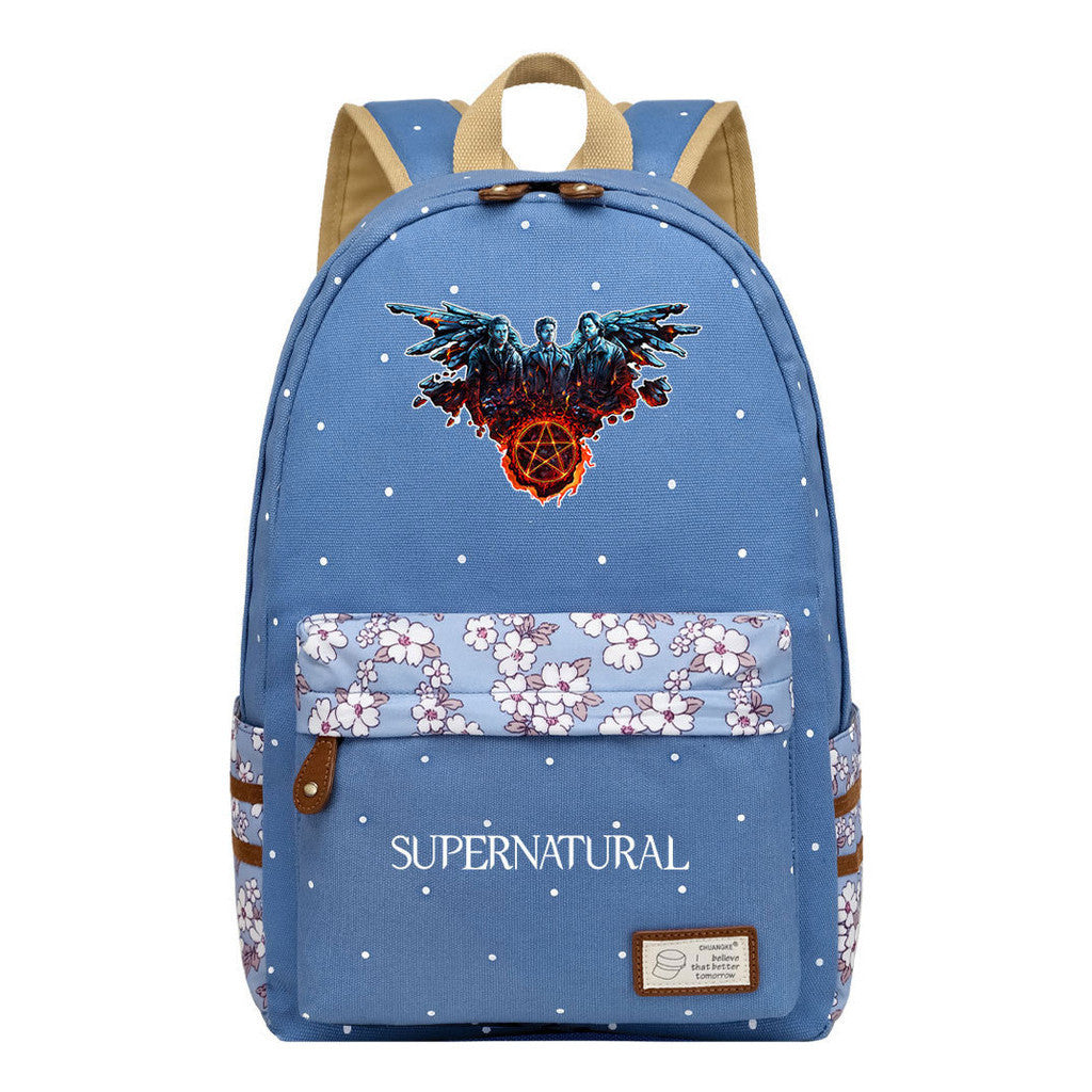 Evil Power Printed Student School Bag Fashion Casual Backpack