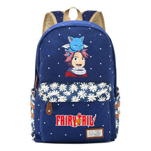 Teenage Student Backpacks, Floral Canvas, Girl Shoulders