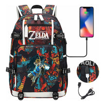 Legend Of Zelda Printed Youth Student Backpack For Men And Women With Large Capacity Leisure Travel Backpack