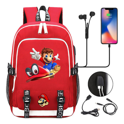 Usb Youth Student Backpack For Men And Women's Leisure Sports Backpack