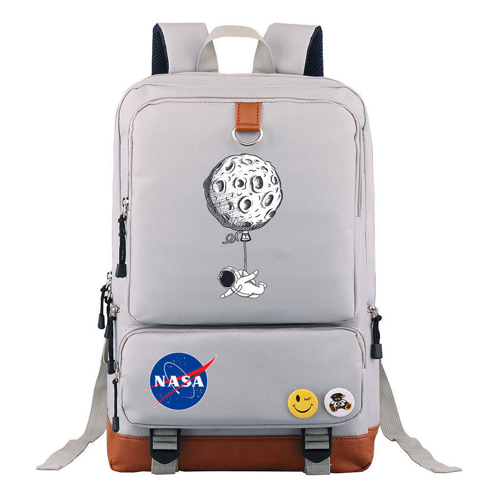 Nasa Fashion Printed Youth Student School Bag Travel Bag Men's And Women's Backpack Travel Backpack