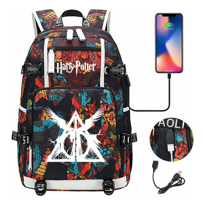 Magic School Usb Youth Student Backpack For Men And Women Leisure Travel Backpack
