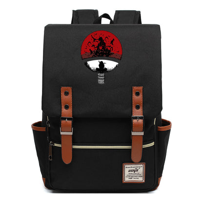 Naruto Printed Schoolbag Leisure Belt Buckle Classic Backpack Young Students