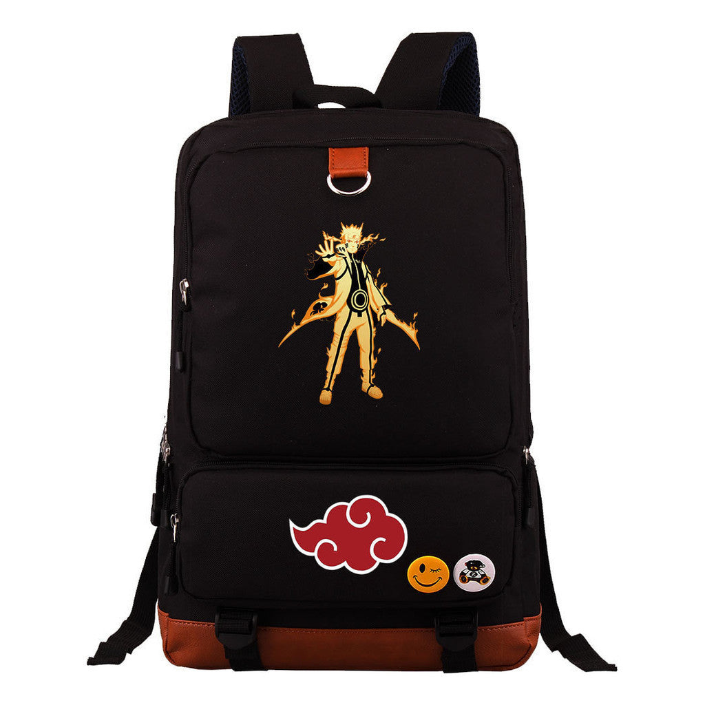 Cartoon Day Marvel Naruto Uchibo Youth Student School Bag Large Capacity Travel Bag Men's And Women's Backpack