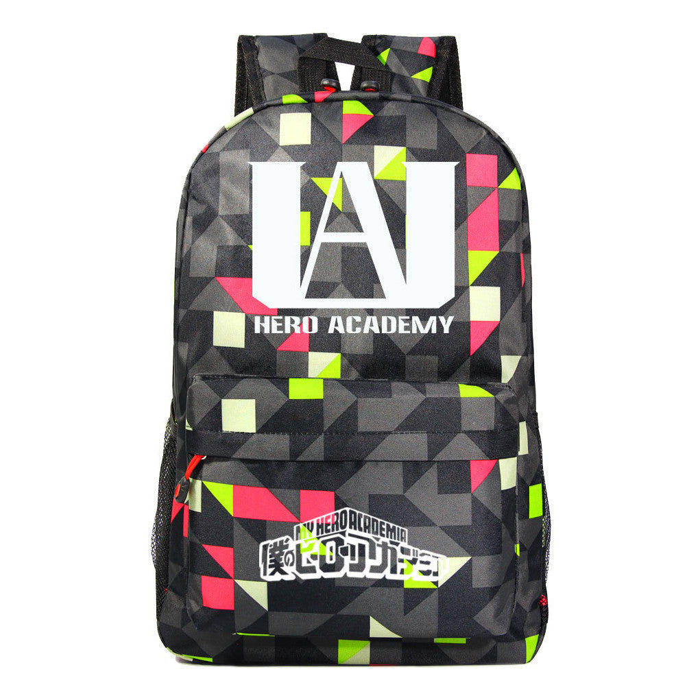 Cartoon Fashion Anime My Hero Academy Printed Youth Student Backpack Men's And Women's Leisure Backpack