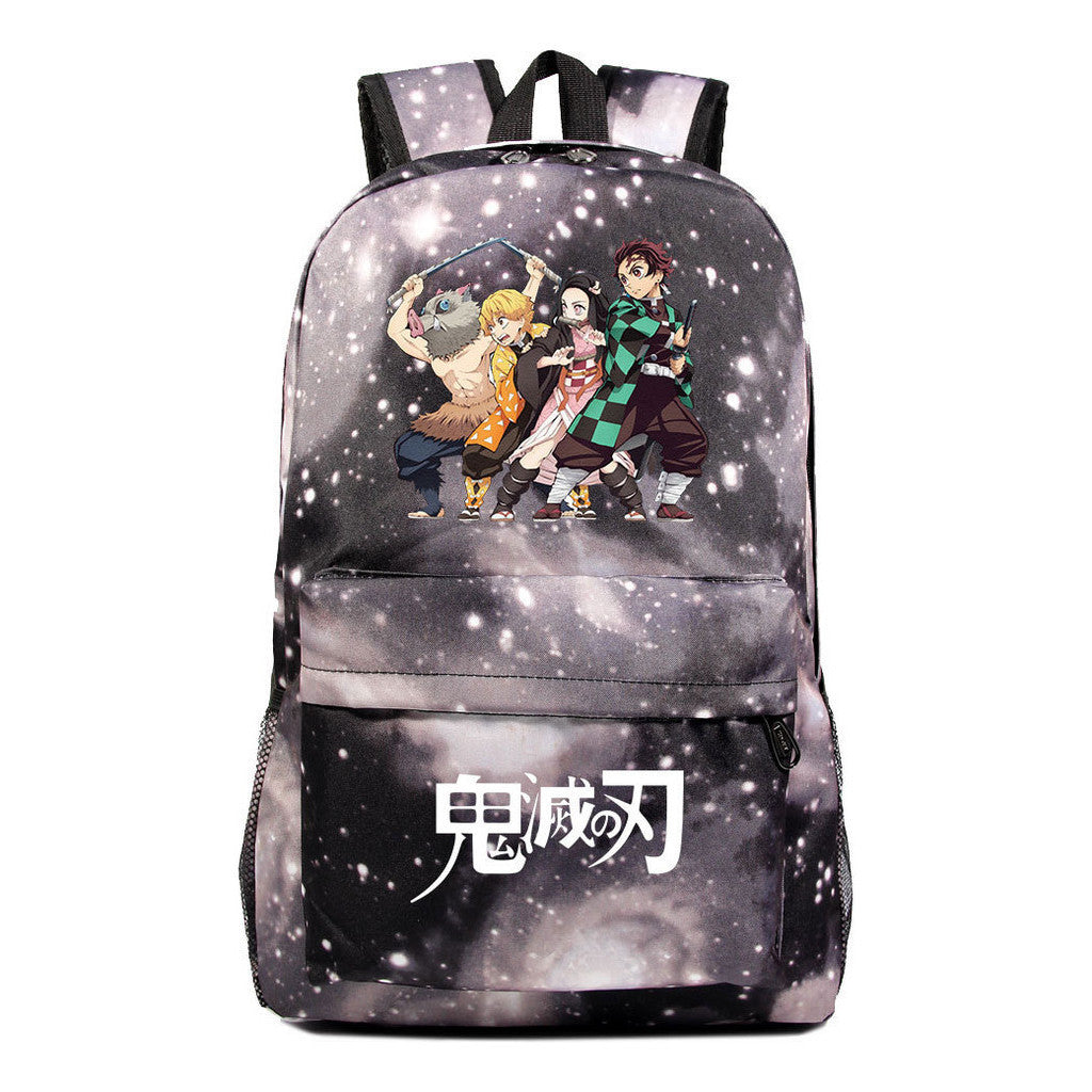 Cartoon Fashion Printed Youth Student Backpack For Men And Women's Leisure Backpack