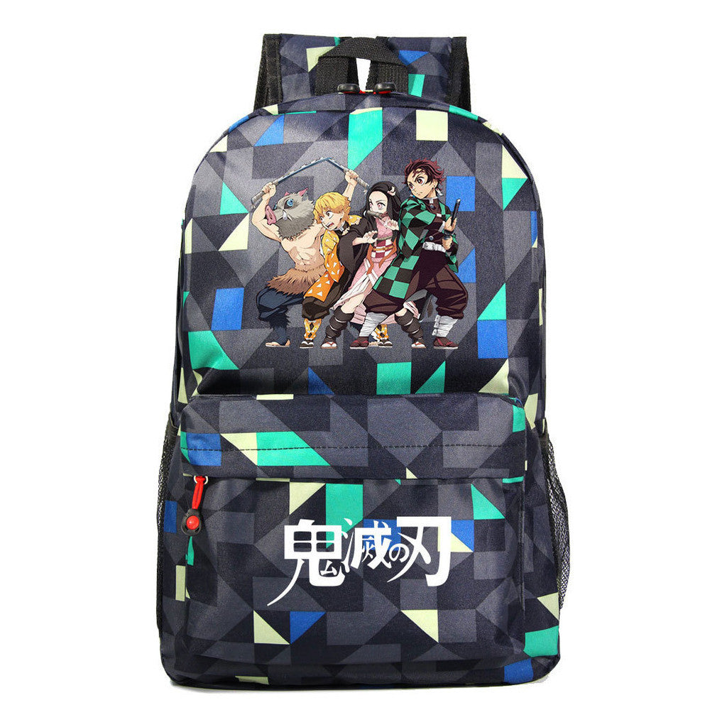Cartoon Fashion Printed Youth Student Backpack For Men And Women's Leisure Backpack