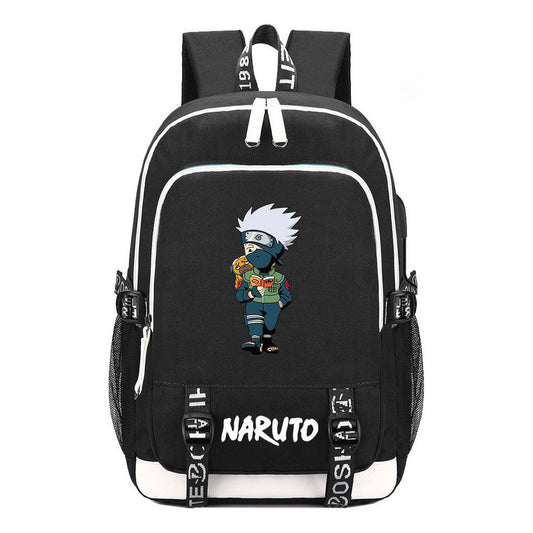 Naruto Student Backpack Usb Men's And Women's Casual Backpack