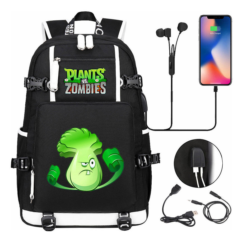 Game Battle Printed Usb Youth Student Backpack For Men And Women's Leisure Travel Backpack