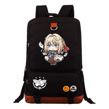 Violet Eternal Garden Printed Youth Student School Bag Large Capacity Travel Bag Men's And Women's Backpack