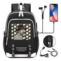 Strange Story Printed Usb Youth Student Backpack For Men And Women's Leisure Travel Backpack