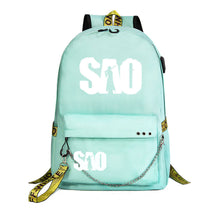Sword God Domain Printed Usb Youth Student Backpack For Men And Women's Leisure Travel Backpack