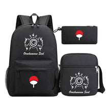 Anime Naruto Starry Sky Youth School Bag Three Piece Set For Men And Women Backpack Set