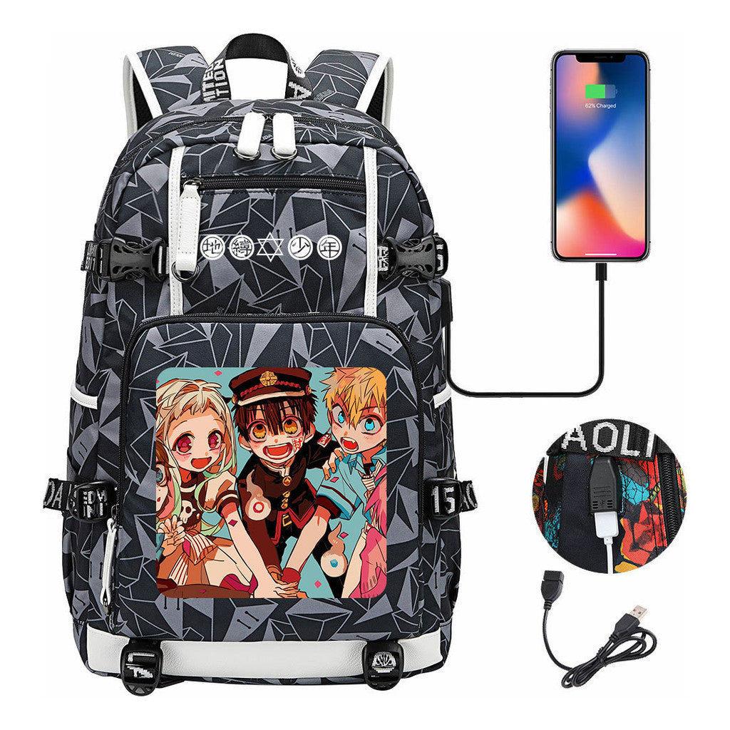 Usb Large Capacity Youth Student Backpack For Men And Women's Leisure Travel Backpack