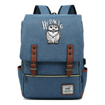 School Of Witchcraft And Wizardry Youth Student Backpack Usb Men's And Women's Leisure Belt Buckle Backpack