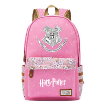 School Of Witchcraft And Wizardry Youth Student Backpack, Floral Canvas, Female Backpack