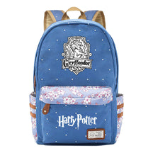 School Of Witchcraft And Wizardry Youth Student Backpack, Floral Canvas, Female Backpack
