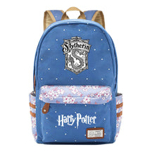School Of Witchcraft And Wizardry Youth Student Backpack, Floral Canvas, Female Backpack