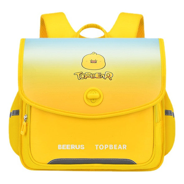 Cartoon Children's Backpack Horizontal Version Reduces Weight, Student Backpack Prevents Splashing Of Water