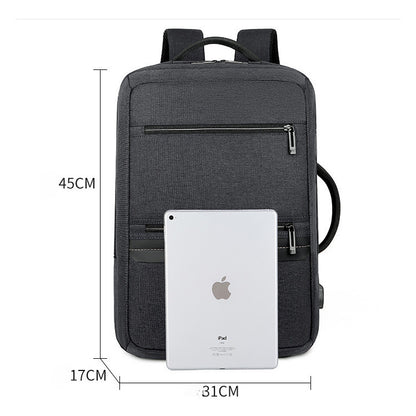 Business Backpack, Laptop Bag, Large Capacity Portable Travel Backpack, Waterproof Oxford Cloth Backpack