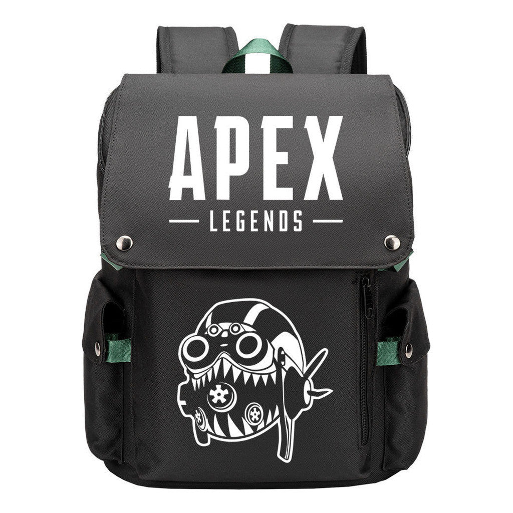 Apex Hero Print Usb Charging Head Youth School Bag Casual Backpack
