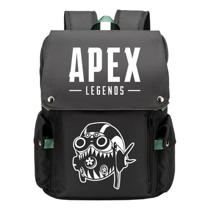 Apex Hero Print Usb Charging Head Youth School Bag Casual Backpack