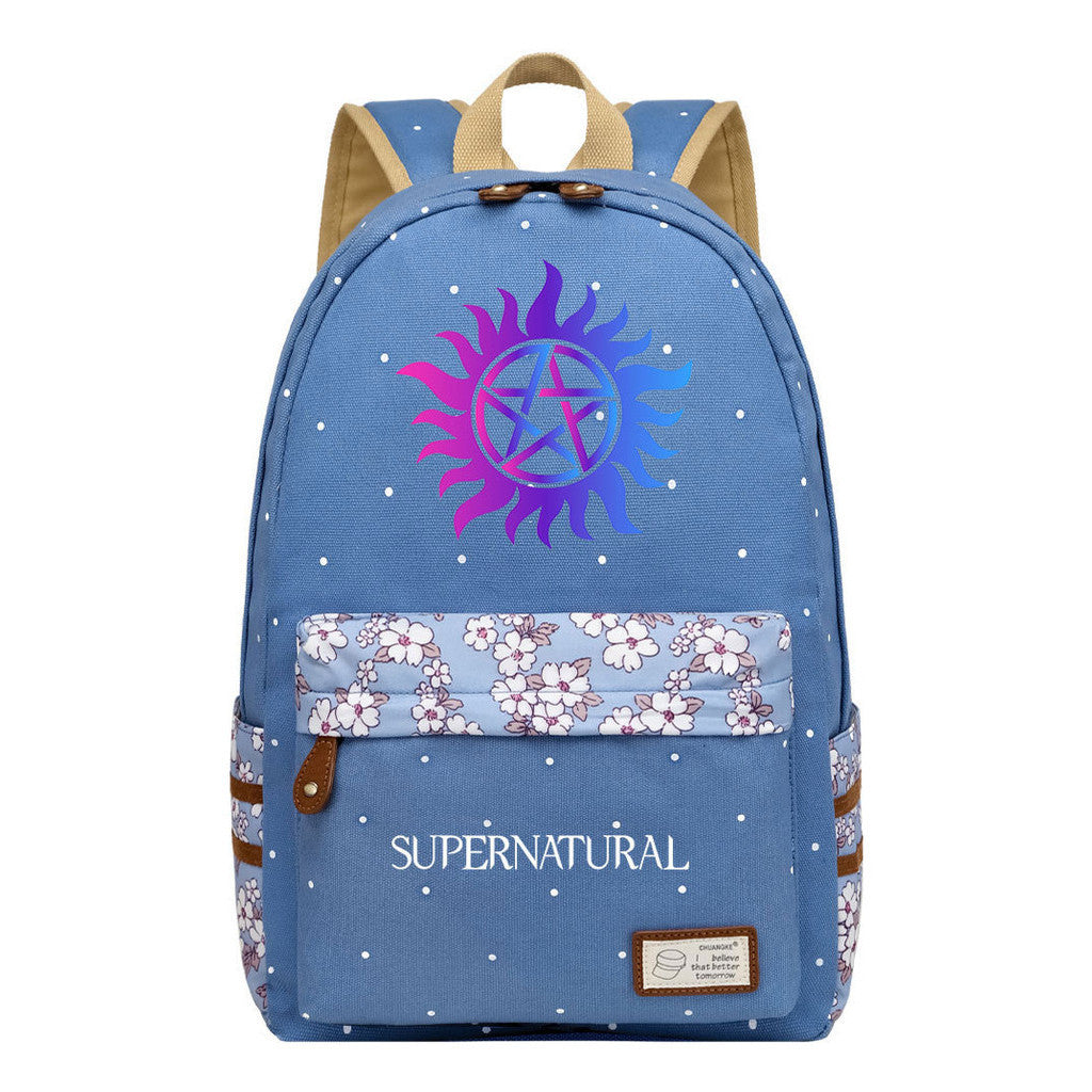 Evil Power Printed Student School Bag Fashion Casual Backpack