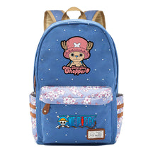 Anime Pirate King Lufei Printed Student School Bag Fragmented Flower Leisure Backpack