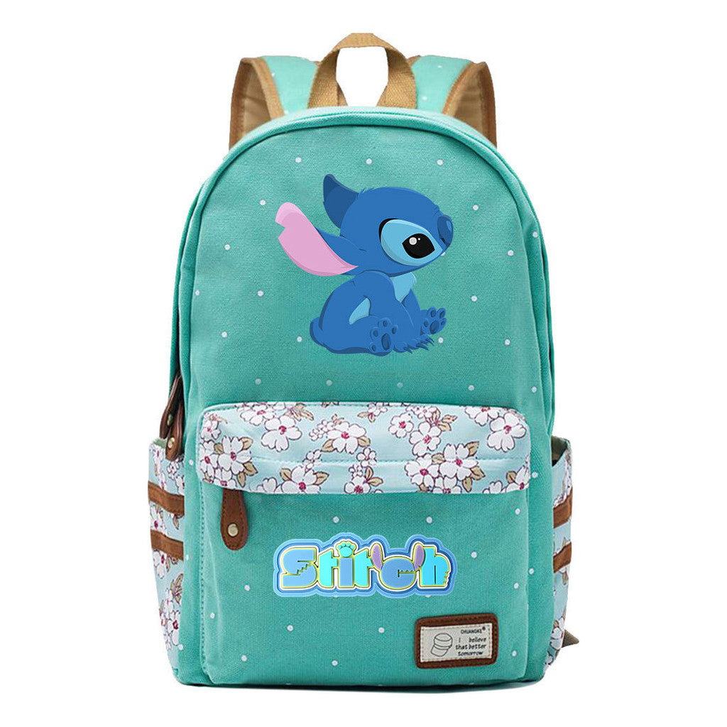 Interstellar Baby Stitch Printed Youth Student Backpack Casual Backpack