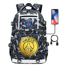 Golden Football Star Mbappe Usb Youth Student Backpack Boy's And Girl's Backpack Leisure Travel Backpack
