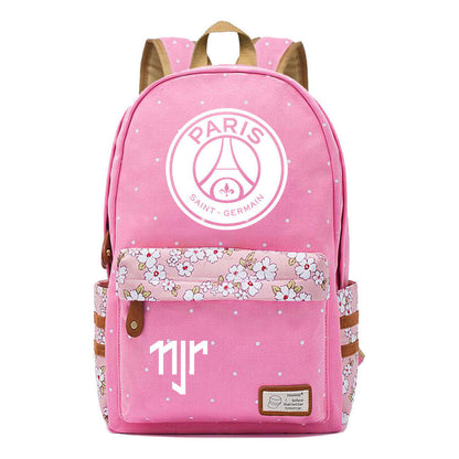 Football Star Neymar Printed Youth School Backpack For Primary And Secondary School Students, Fashionable And Casual Backpack