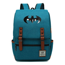 Superhero Batman Print Student Backpack Casual Belt Buckle Classic Backpack