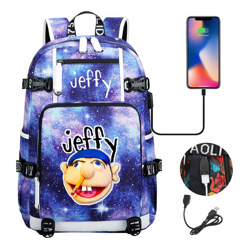 Printed Teenage Student Backpack, Men's And Women's Backpacks, Leisure Travel Backpacks