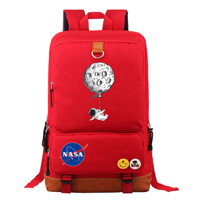 Nasa Fashion Printed Youth Student School Bag Travel Bag Men's And Women's Backpack Travel Backpack