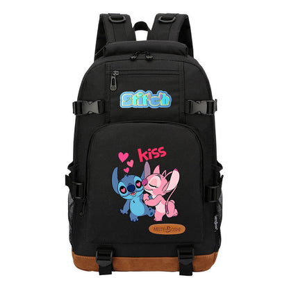 Anime Star Baby Stitch Printed Youth Backpack For Men And Women's Leisure Travel Backpack