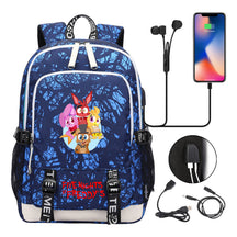 Toy Bear Game Peripheral Print Usb Youth Student Backpack For Men And Women Leisure Backpack