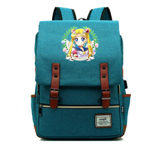 Beautiful Girl Warrior Youth Student School Bag Usb Men's And Women's Leisure Backpack