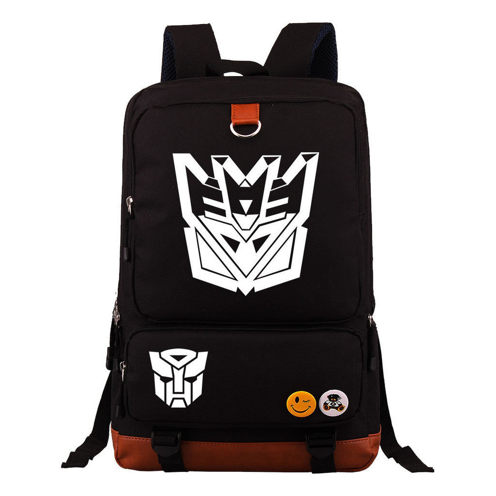 Cartoon Anime Transformation Mecha Student Backpack, Men's And Women's Backpack, Travel Bag
