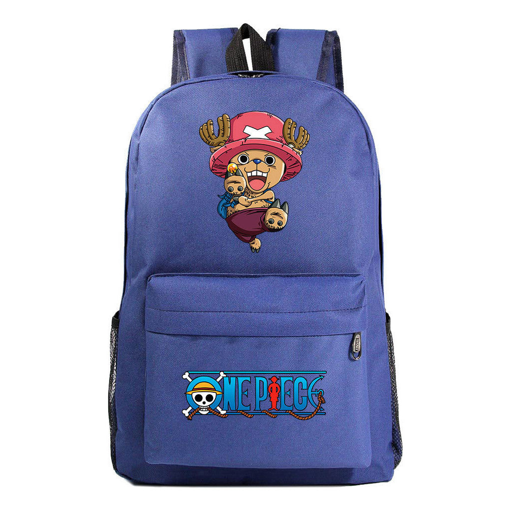 Anime One Piece Print Joba Youth School Bag Men's And Women's Leisure Backpack