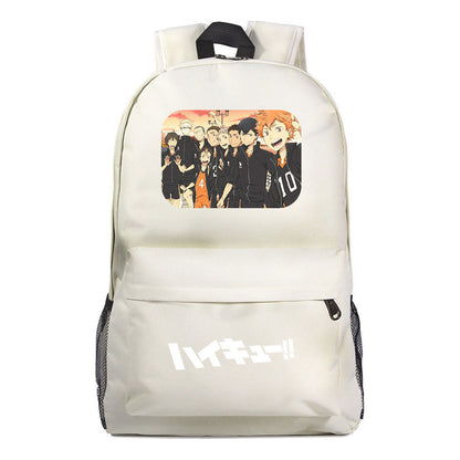 Fashion Volleyball Youth Flying Heart Printed Youth Student School Bag Men's And Women's Leisure Backpack