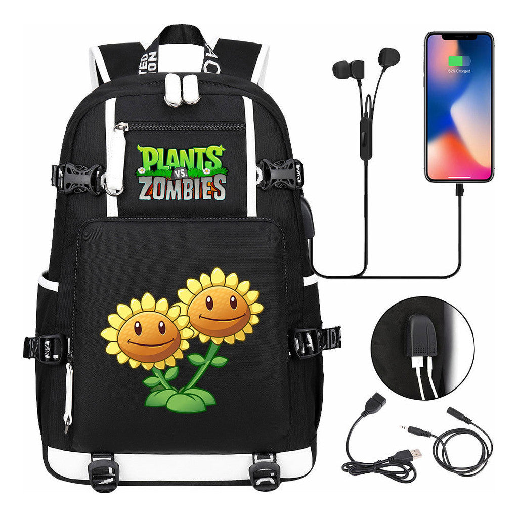Game Battle Printed Usb Youth Student Backpack For Men And Women's Leisure Travel Backpack