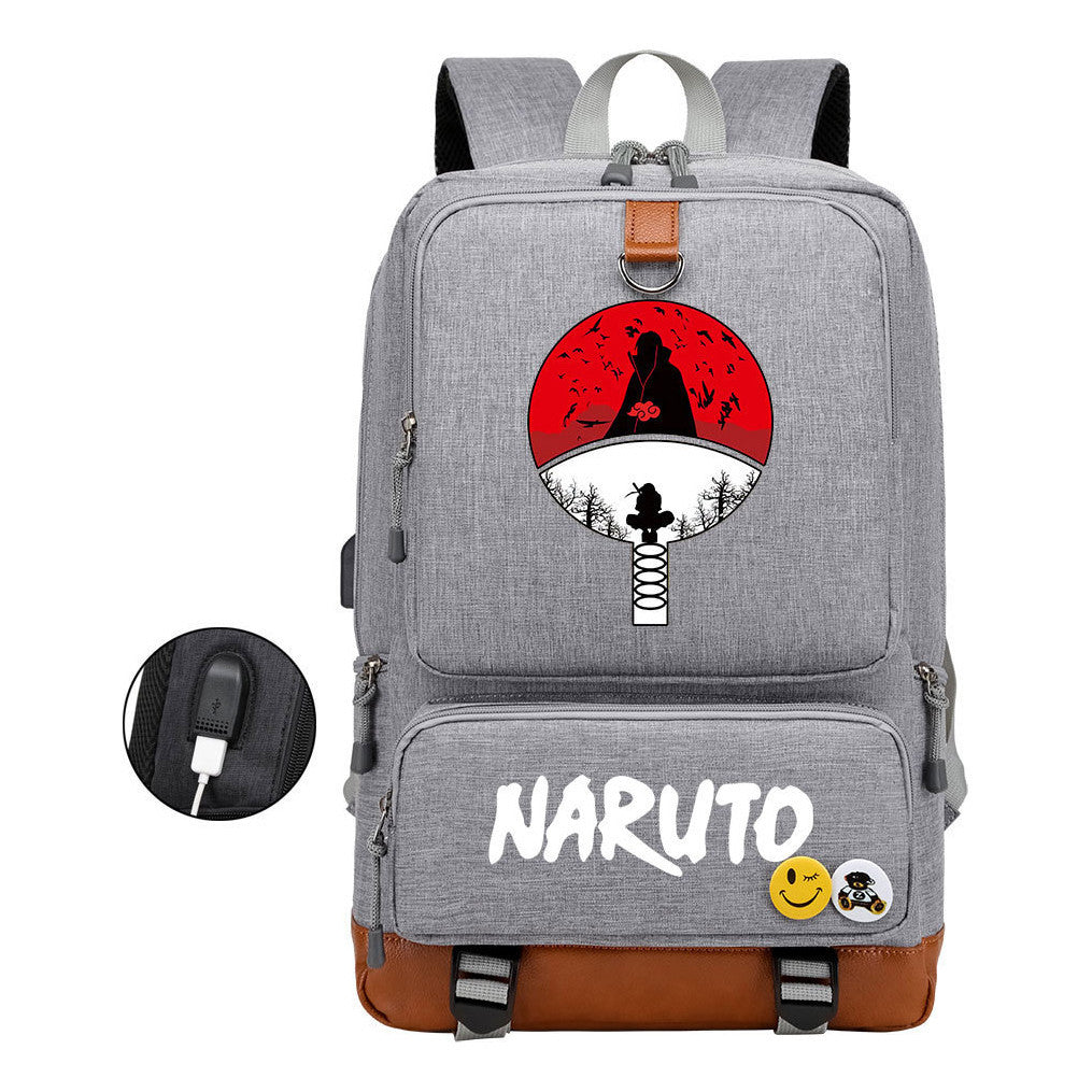 Printed Usb Youth Student Backpack For Men And Women's Leisure Travel Backpack