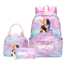 Naruto Teenage Girls School Bag Lunch Bag Three Piece Backpack Set