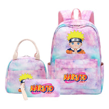 Naruto Student Girl Backpack Lunch Bag Three Piece Set Backpack Set