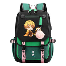 Cartoon Fashion Usb Student Backpack With Casual Woven Strap Flip Back Backpack